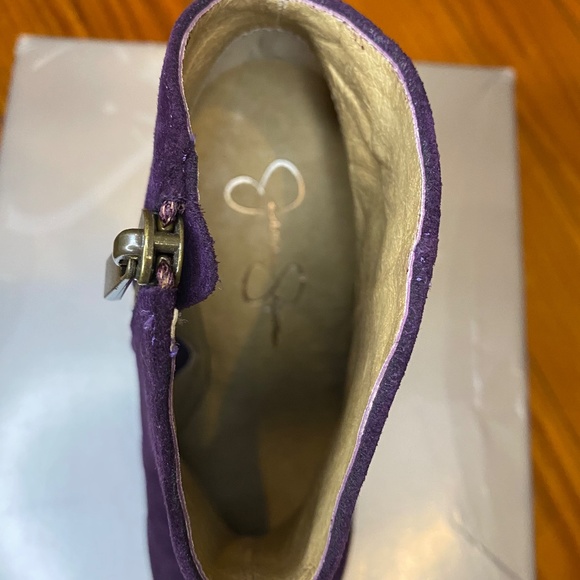 Jessica Simpson Pasadena Ankle Booties, Eggplant Suede, Sz. 7.5M. - Picture 16 of 16